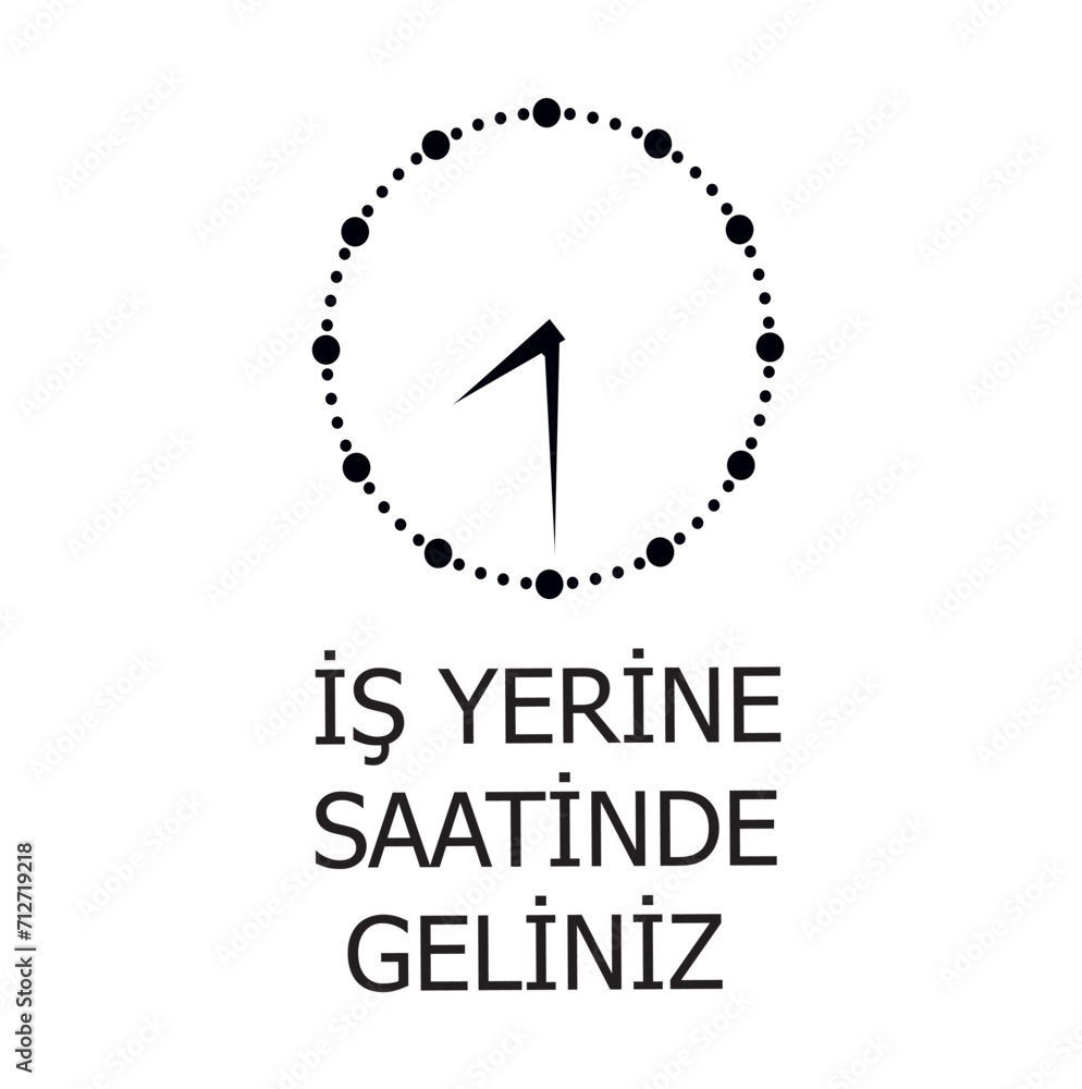 Vector clock illustration, clock isolated vector icon on white background Vector clock illustration, clock isolated vector icon on white background