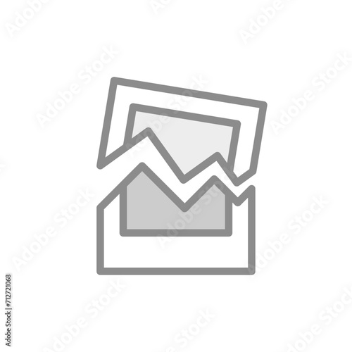 Data error, image has been corrupted, failed to load image concept illustration flat design vector. modern graphic element for landing page, empty state ui, infographic, icon