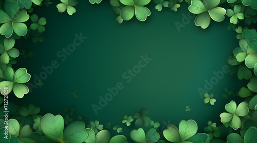 Happy Saint Patrick's day green frame