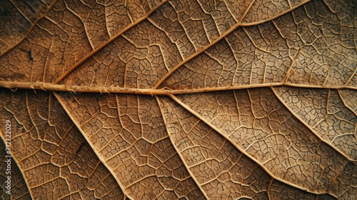 Close up of Fiber structure of dry leaves texture background. Cell patterns of Skeletons leaves, foliage branches, Leaf veins abstract of Autumn background for creative banner design or greeting card photo