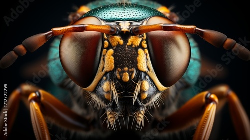 Stunning macro close up of beetle in wildlife habitat   beautiful nature photography © Eva