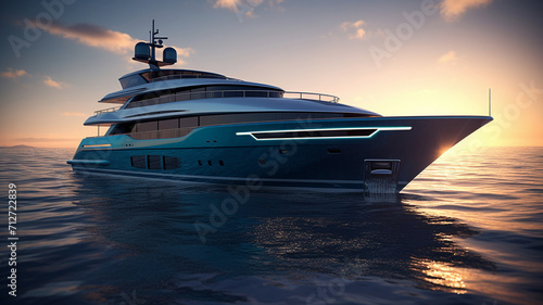 Futuristic Luxury Yacht © LeoArtes