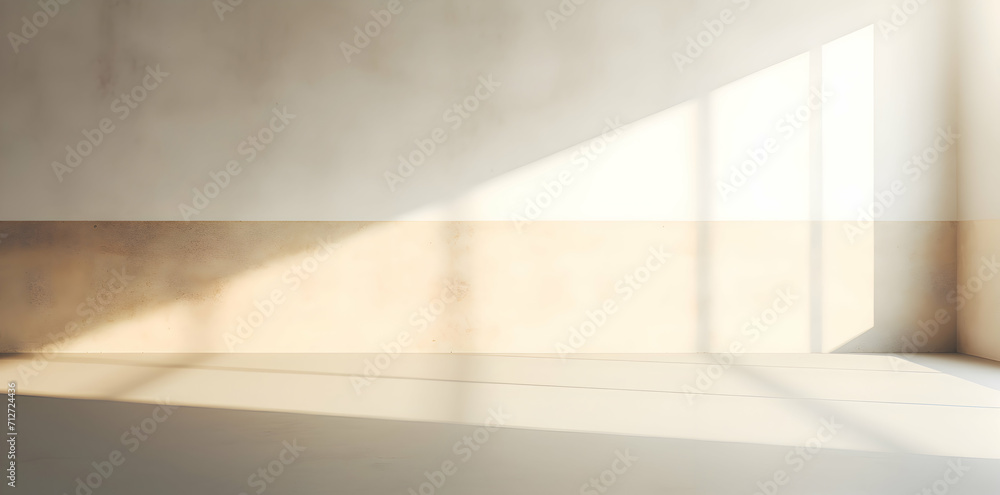 High resolution Beige room with cement wall and floor background with soft shadow from window on empty concrete wall. Aesthetic boho architecture interior. Creative product mockup High resolution Beige room with cement wall and floor background with soft shadow from window on empty concrete wall. Aesthetic boho architecture interior. Creative product mockup