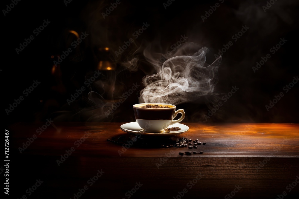 Appetizing cup of coffee with copy space. Appetizing cup of coffee with copy space.