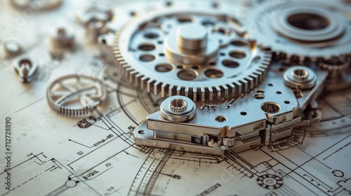 Designing mechanical parts by engineer