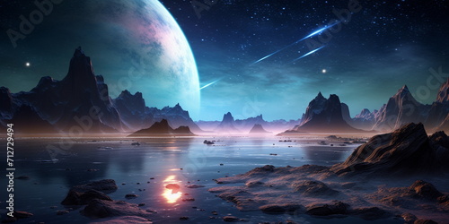 alien planet in space © Евгений Высоцкий