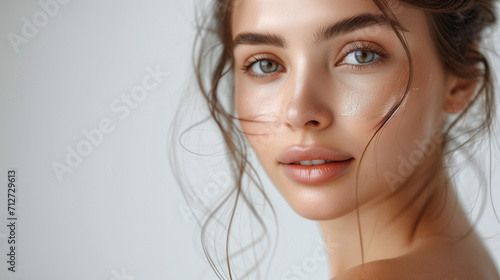  a model confidently embracing her unique features
