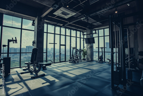the gym in a modern building