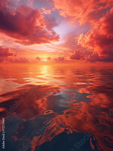 sunset over the sea © Евгений Высоцкий