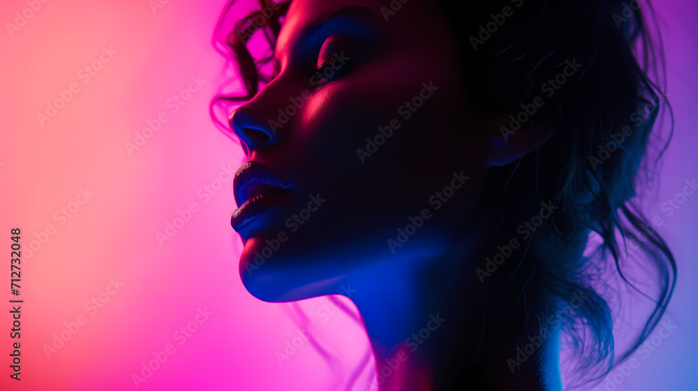 Fashion editorial Concept, portrait of beautiful woman Fashion editorial Concept, portrait of beautiful woman