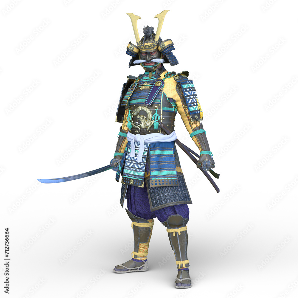 武将 3DCG レンダリング 武将 3DCG レンダリング