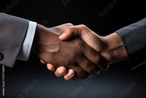 Handshake - Black with White - Old with Young - Man with Woman