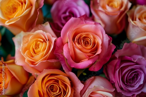 A Product View of Lush Colored Roses  A Photographic Delight