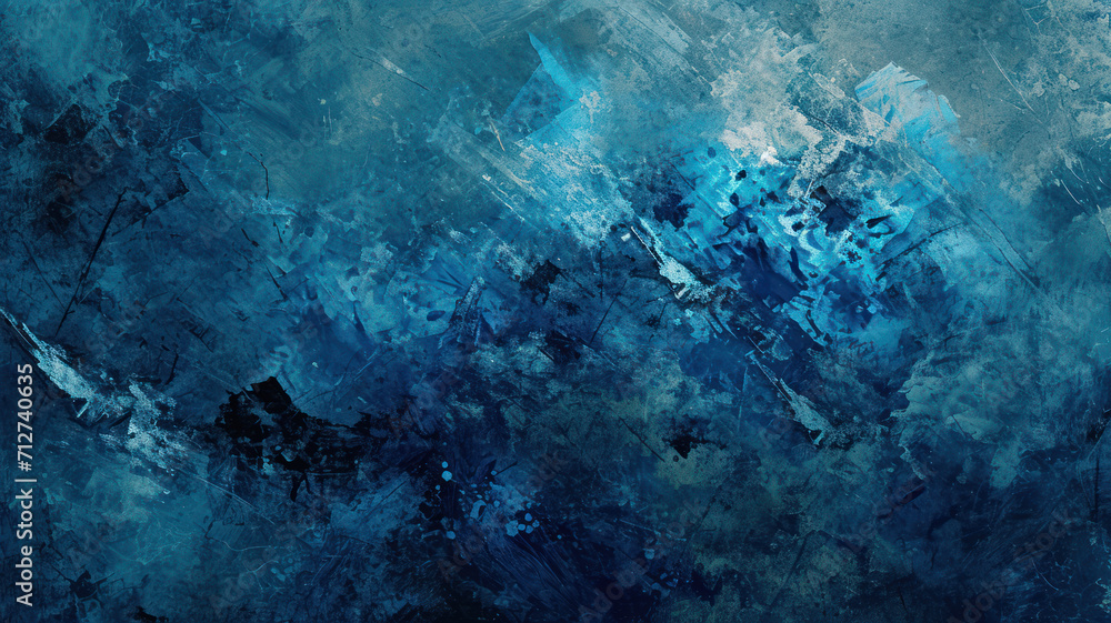 Dark Blue Grunge Texture Background