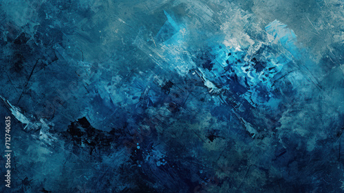 Dark Blue Grunge Texture Background © M.Gierczyk