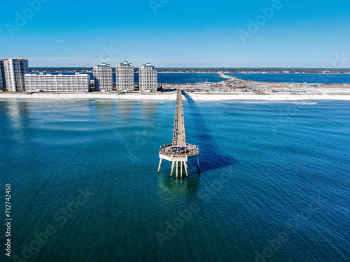 Air picture of Navarre Pier in Florida