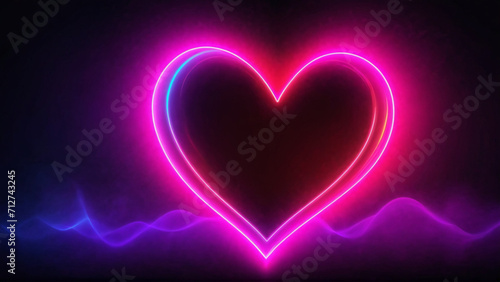 valentine card, background, , hearts, neon