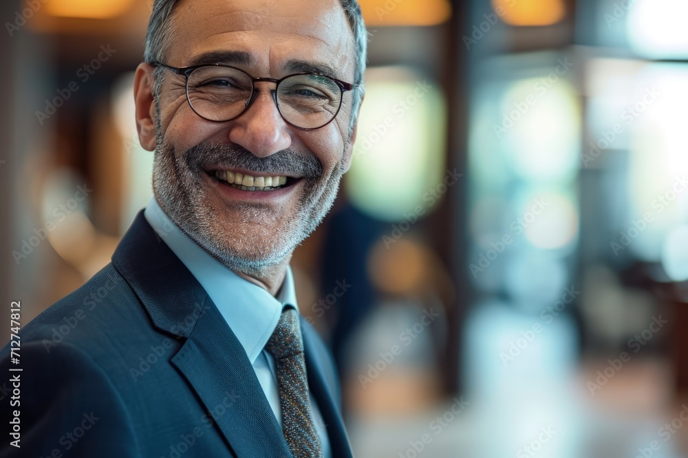 Smiling Man in Suit and Tie Smiling Man in Suit and Tie