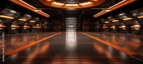 Futuristic abstract exterior panels background for sci fi design projects
