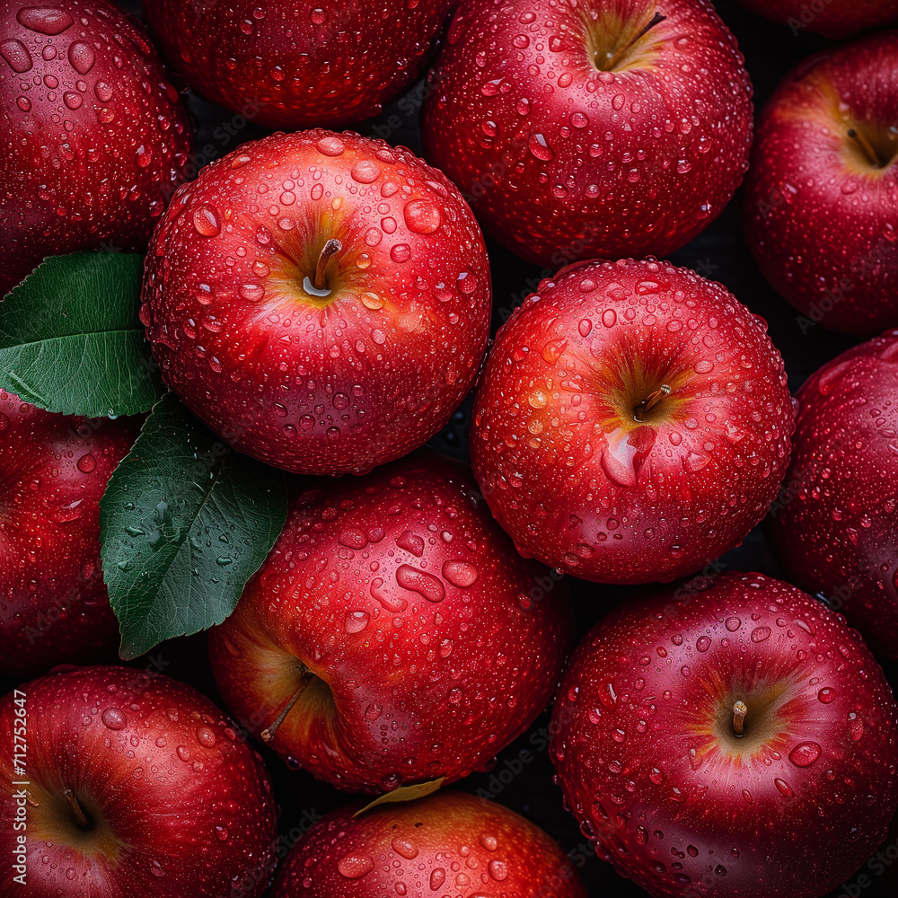 Fresh natural apples close-up Fresh natural apples close-up