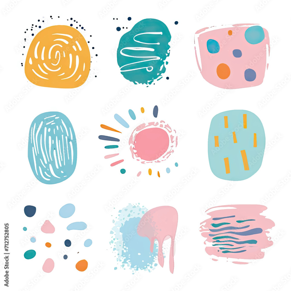 free vector set free hand doodle shape free vector set free hand doodle shape