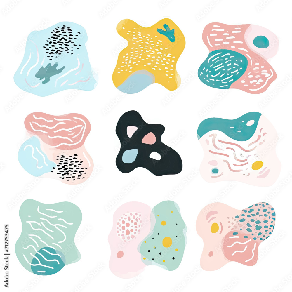free vector set free hand doodle shape free vector set free hand doodle shape