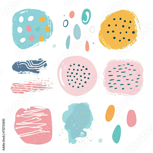 free vector set free hand doodle shape