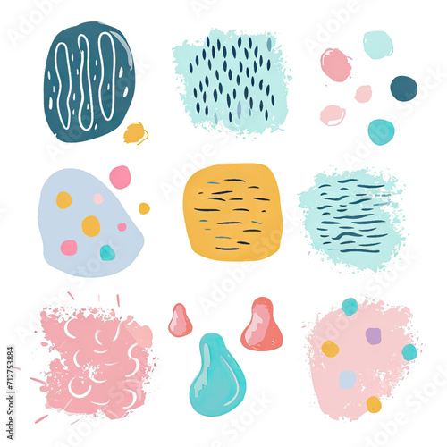 free vector set free hand doodle shape