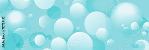 2D pattern white and light cyan bubble pattern simple lines