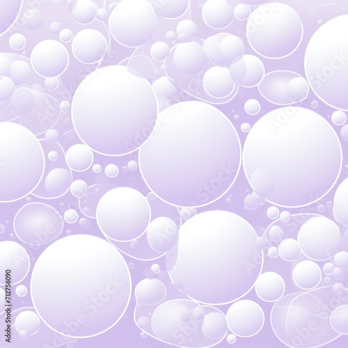2D pattern white and light lavender bubble pattern simple lines