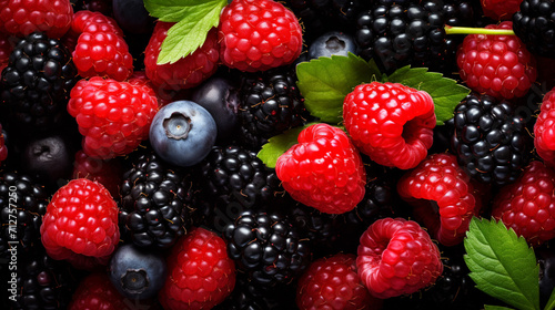 blackberry and raspberry , Generate AI