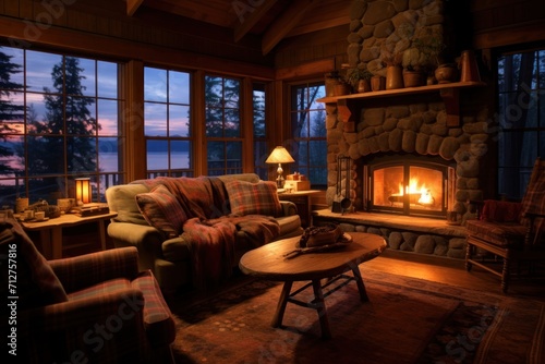 Country Cabin Living Room