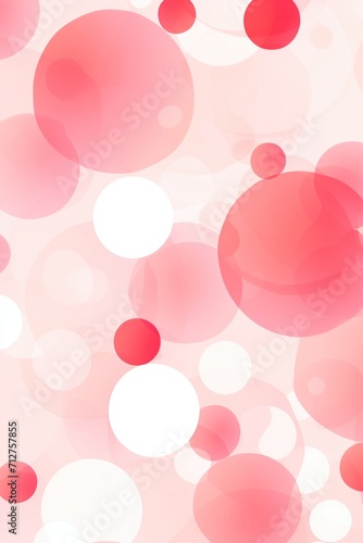 2D pattern white and light rose bubble pattern