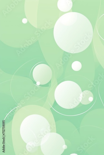 2D pattern white and light sage bubble pattern simple lines