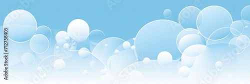 2D pattern white and light sky blue bubble pattern simple lines