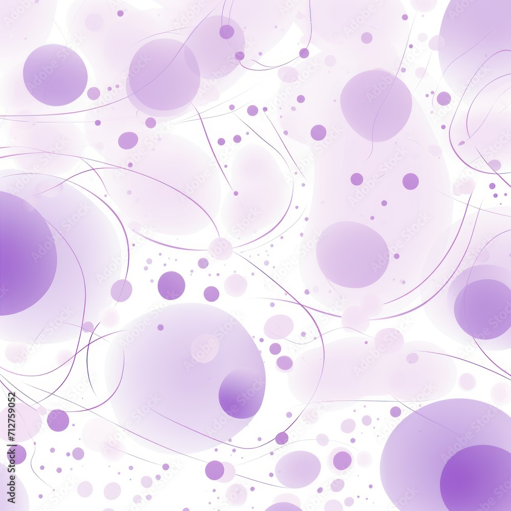 2D pattern white and light violet bubble pattern