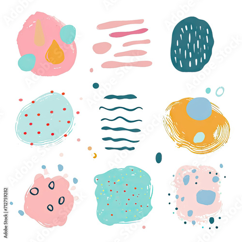 free vector set free hand doodle shape