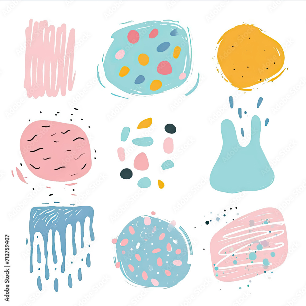 free vector set free hand doodle shape free vector set free hand doodle shape