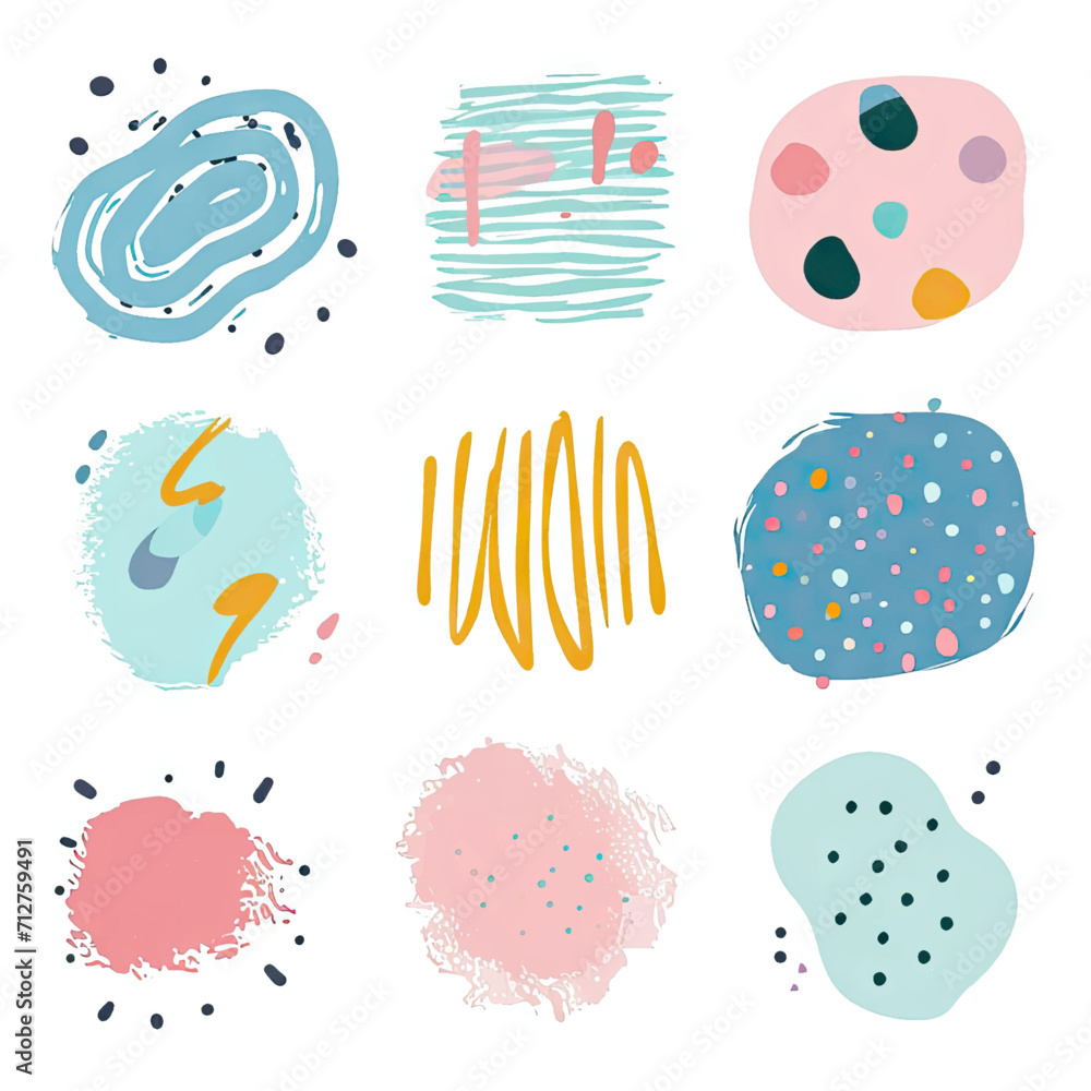 free vector set free hand doodle shape free vector set free hand doodle shape