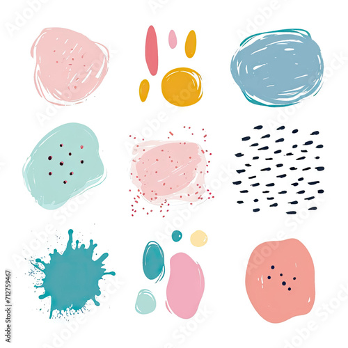 free vector set free hand doodle shape