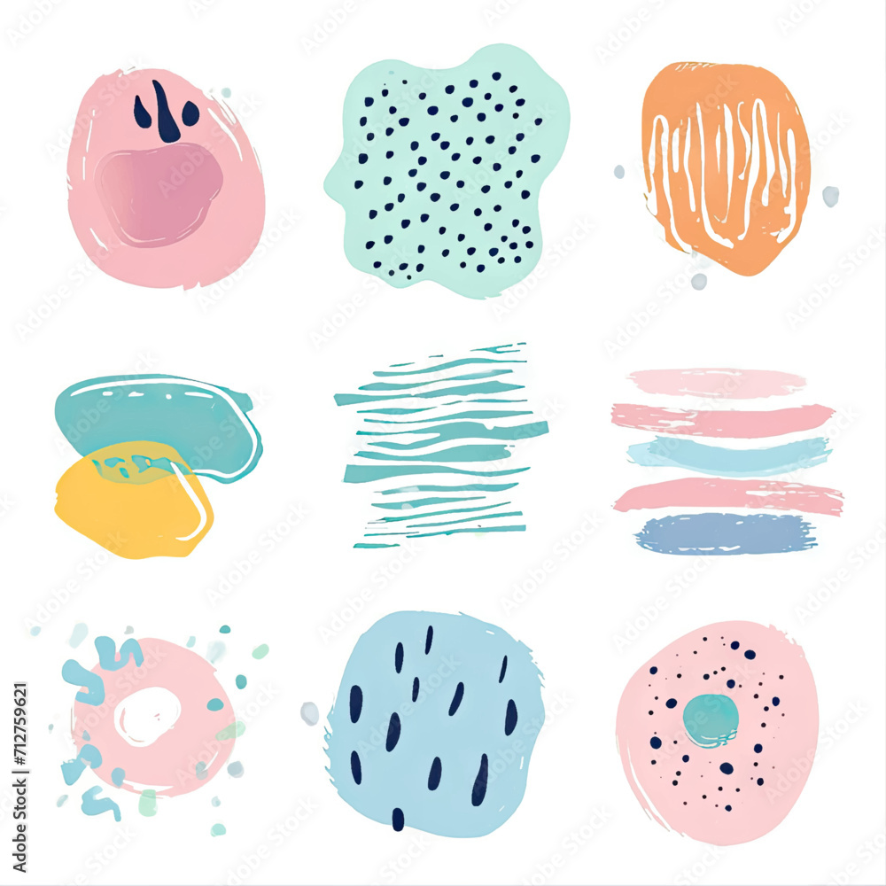 free vector set free hand doodle shape free vector set free hand doodle shape