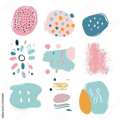 free vector set free hand doodle shape