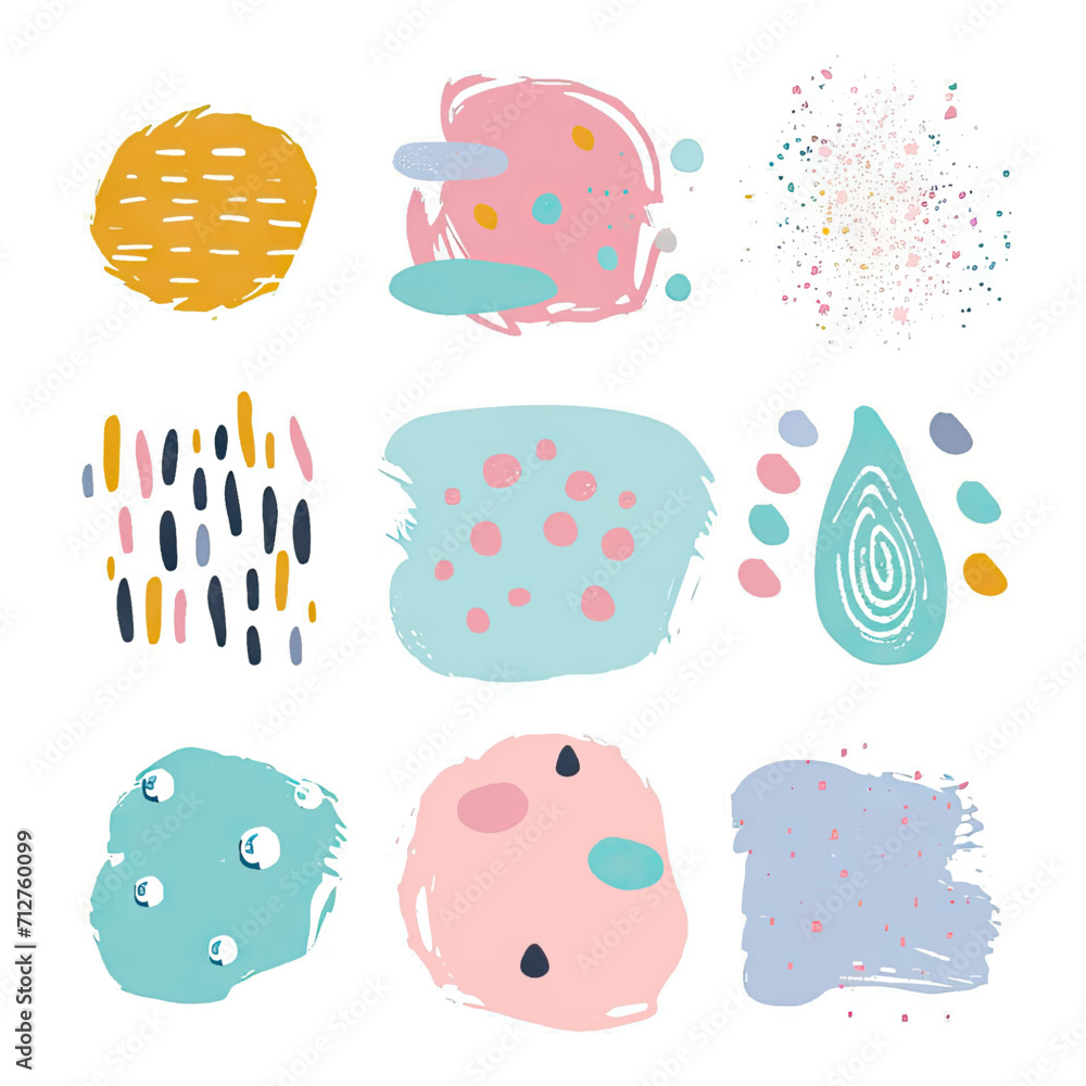 free vector set free hand doodle shape