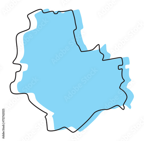 warsaw poland map  warsaw poland vector  warsaw poland outline