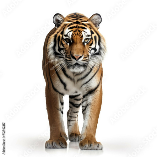 Tiger isolated on white background © Michael Böhm