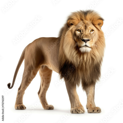 Lion isolated on white background © Michael Böhm