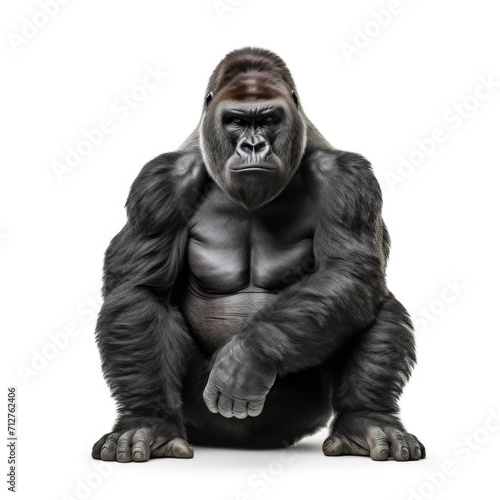 Gorilla isolated on white background