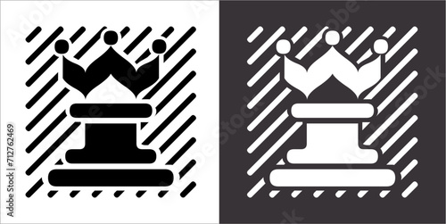IIlustration Vector graphics of Chess icon.