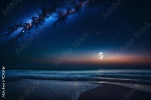 night sky with moon © SAJJAD