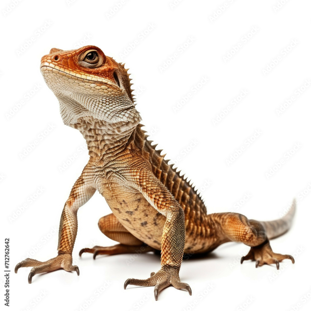Obraz premium Lizard isolated on white background